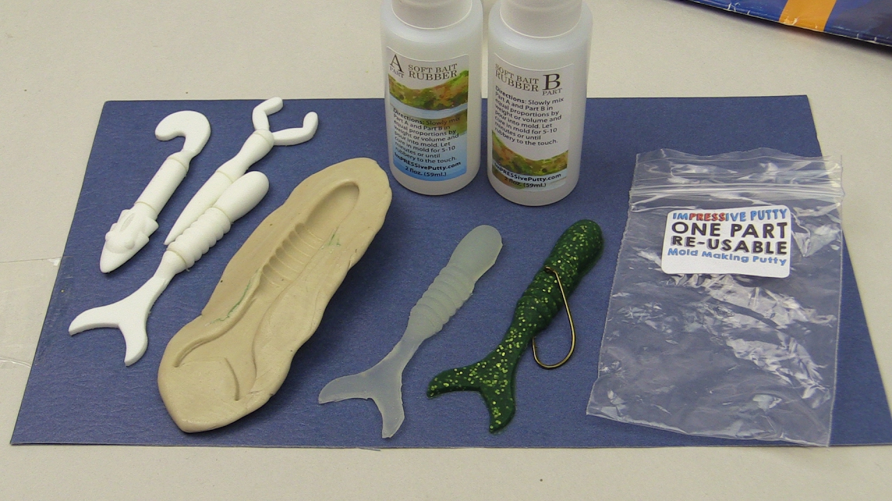 Making A Silicone Mold Of Soft Plastic Fishing Lure